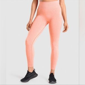 Gymshark Adapt Marl Leggings Orange Peach